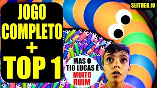 Jogo Completo com Top1  Slitherio [upl. by Procora]