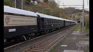 Orient  Express  Parigi  Venezia  Loco titolare E402B 106 [upl. by Larner241]