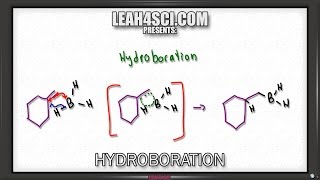 Hydroboration Oxidation of Alkenes Reaction and Mechanism Alkene Vid 10 [upl. by Gorlin934]