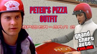 GTA 5 Online How To Make Peter Parker’s Pizza Delivery Outfit It’s Pizza Time [upl. by Naik]