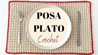 POSA PLATO A CROCHET fácil y rápido de tejer con gancho [upl. by Kasper]