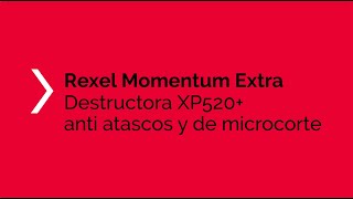 Destructora de papel con micro corte y anti atascos Rexel Momentum Extra XP520 ES [upl. by Arnst]