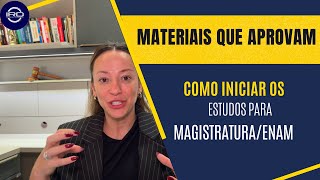 Como iniciar os estudos Materiais para MagistraturaENAM PART 2 [upl. by Siddra]