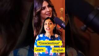 Learn English Word Conscientious –Used by Ranveer Allahbadia for Priyanka Chopraquot english short [upl. by Middlesworth328]