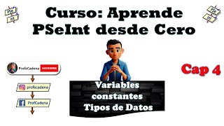 Curso Completo Variables  Constantes  Tipos de Datos 4 [upl. by Laven]