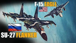 The Best Heavy Weights  F15 Eagle Vs Su27 Flanker DOGFIGHT  Digital Combat Simulator  DCS [upl. by Jeanne352]