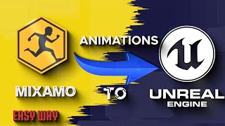 MIXAMO ANIMATIONS TO UNREAL EGINE 54 unrealengine tutorial blender unrealtutorial [upl. by Asirral]