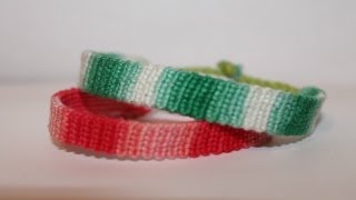 GradientOmbre Friendship Bracelet Tutorial [upl. by Sito]