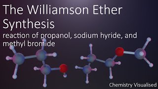 The Williamson Ether Synthesis  Chemical reactions animation [upl. by Jorey]