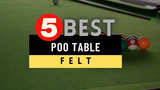 Best Pool Table Felt 2024 🔶 Top 5 Pool Table Felt Reviews [upl. by Yeloc]