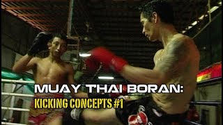 Muay Boran Concepts 2 Power vs Sneaky kicks [upl. by Maleki222]