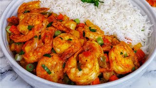 Sauté de Crevettes  Sautéed Shrimp  Simple et delicieuse [upl. by Aribold]