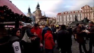 Mercado de Navidad en Praga [upl. by Ellemrac]