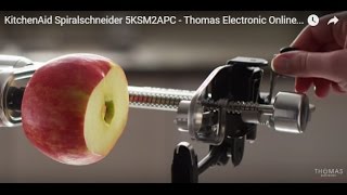 KitchenAid Spiralschneider 5KSM2APC  Thomas Electronic Online Shop [upl. by Geerts575]