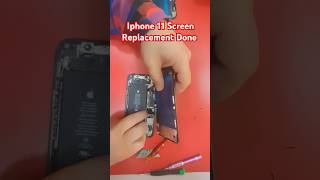 Iphone 11 screen replacement done shotrs screenreplacement [upl. by Legnalos]