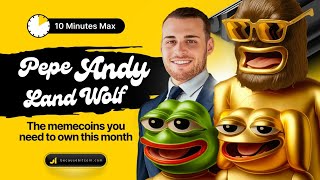 Pepe Andy Landwolf  The memecoins you need to own this month  10 MINUTES MAX [upl. by Ainoek633]