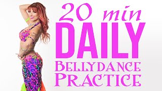 Daily Bellydance Routine  20 min Follow Along Practice 4K [upl. by Beore]