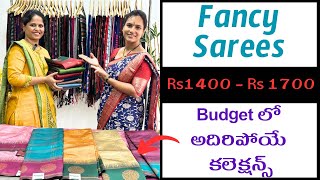 New Fancy SareesBudget Range లోswapnavaitla youtube foryou rangvarsha [upl. by Nnyliak275]