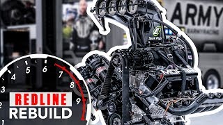 11000hp HEMI V8 engine timelapse DSR’s US Army NHRA Top Fuel dragster  Redline Rebuild S2E3 [upl. by Nevar]