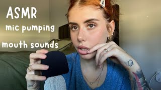 ASMR mic pumping swirling and scratching with layered mouth sounds FOR SLEEP [upl. by Raybourne]