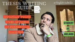 How To Write A Thesis  Master Degree In Ireland  Student In Ireland [upl. by Swithin284]