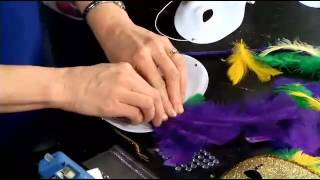 How to Make a Mardi Gras Mask [upl. by Nylrem]