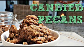 Easy Candied Pecans Recipe  Sweet Spiced Candied Pecans  Simply Mama Cooks [upl. by Susette]