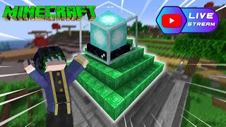 Making our first beacon in new SMP  minecraft gamerfleet anshubisht [upl. by Nyral]