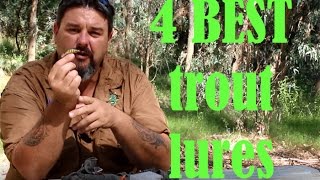 4 best trout lures that every trout fisherman should own [upl. by Constancy423]