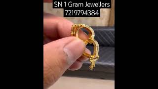 New latest basket ring design jewelleryearings ringsonegramgold viral sn1gramjewellers [upl. by Lupita]