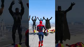 Spiderman TAKES ON Marvel Heroes in CRAZY GTAV Battles [upl. by Jeramie]