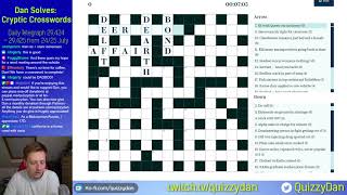 Dan Solves Telegraph crossword 29425 from 25072020 [upl. by Rad]