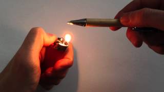 Réparer un stylo à bille avec un briquet [upl. by Aisatsana]