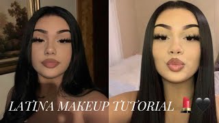 Latina makeup Tutorial💄🖤 [upl. by Tena]