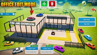 🤩Finally Office Edit Mode Is Here Car Saler Simulator Dealership [upl. by Billen]