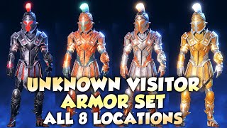 Immortals Fenyx Rising Complete Unknown Visitor Armor Set 4 armors amp 4 helmets [upl. by Whyte]