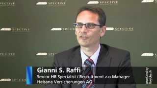 Aktives Sourcing bei Helsana  Interview mit Gianni Raffi [upl. by Nozicka219]