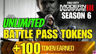 MW3 SEASON 6 UNLIMITED BATTLE PASS TOKEN GLITCH ALL METHODS MW3 GLITCHES SEASON 6 [upl. by Odlabso]