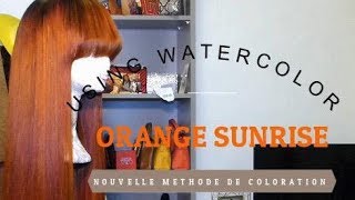 NOUVELLE METHODE DE COLORATION A LEAU CHAUDE  PERRUQUE ORANGE [upl. by Aiden]