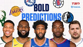 FIVE BOLD PREDICTIONS FOR THE NBA PLAYOFFS [upl. by Kimberly662]