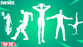 Top 25 Fortnite Emotes From Season 1 Chapter 5 [upl. by Bunder]