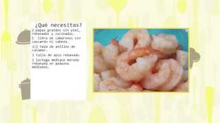 ENSALADA DE CAMARONES Y CALAMARES CON PAPAS [upl. by Vastha]