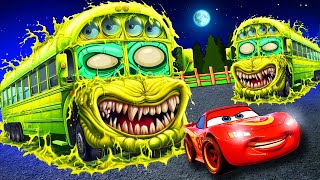 TRANSPORTING PIXAR CARS amp FRUITS WITH COLORED amp JOHN DEERE vs CLAAS vs TRACTORS  BeamNGdrive [upl. by Zeralda]