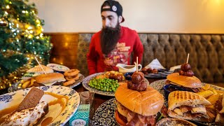 EATING THE ENTIRE WETHERSPOONS XMAS MENU CHALLENGE  COB Ep131 [upl. by Keith]