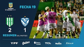 TorneoSocios  Fecha 19  resumen de Banfield  Vélez [upl. by Ehgit]