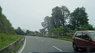 Road leading to Dochula Pass in Bhutan [upl. by Ddarb549]