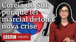 Coreia do Sul o que está por trás de anúncio de lei marcial que detonou crise política no país [upl. by Anirac]