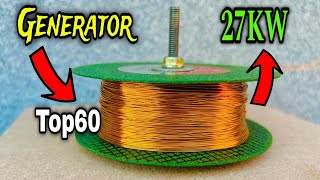 Top60 220v fuel less electric generators in the world using copper wires [upl. by Anig]