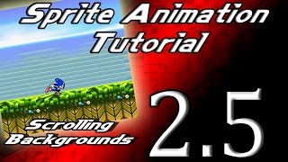 Adobe Flash Tutorial Sprite Animating Part 25 Scrolling Backgrounds [upl. by Campney]