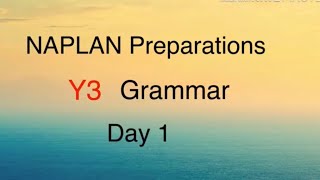 NAPLAN Preparations Year 3 Grammar Day 1  Key points for making plurals from nouns [upl. by Meeks]